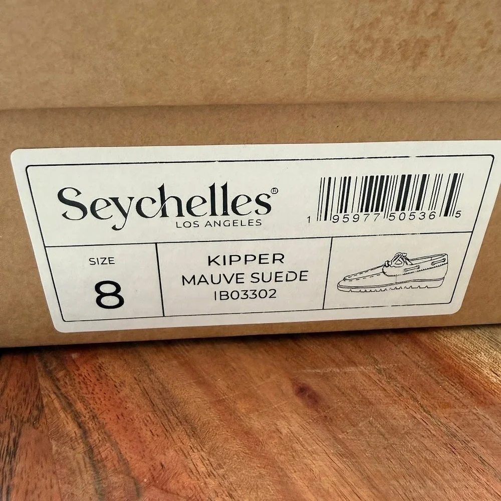 Seychelles Kipper Mauve Suede Platform Boat Shoes Women 8 IB03302 New in Box